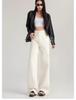 Women's Coffee Wide-Leg High-Waist Jeans - Trendy, Versatile, Slimming, Casual Drape Pants