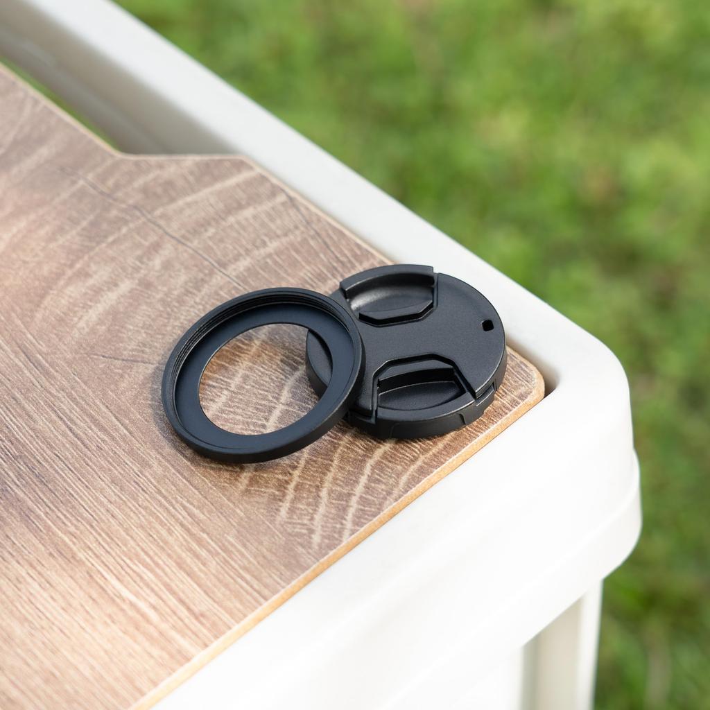 JJC Lens Filter Adapter and Lens Cap Kit for Canon PowerShot Protects and Portable V10/PSV10 Cameras, Lens, Dustproof, Scratch-Resistant,