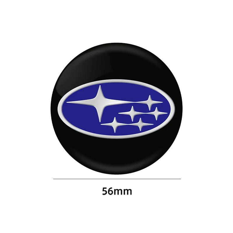 4pcs 56mm Car Wheel Center Hub Cap Badge Emblem Decal Car Stickers For SUBARU WRX STI Forester Impreza Legacy Outback BRZ XV Y17