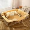 Removable and Washable Pet Large Dog Sofa Cat Bed Large Dog Sleeping Mat Corgi Dog Bed Dog Kennel for All Seasons Dog Crate