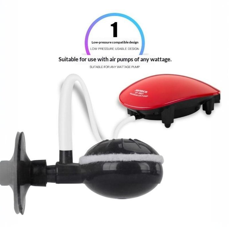 1/2Pcs Plastic Aquarium Air Stone Pond Fish Tank Pump Aerator Aeration Hydroponic Oxygen Accessories With Suction Cups
