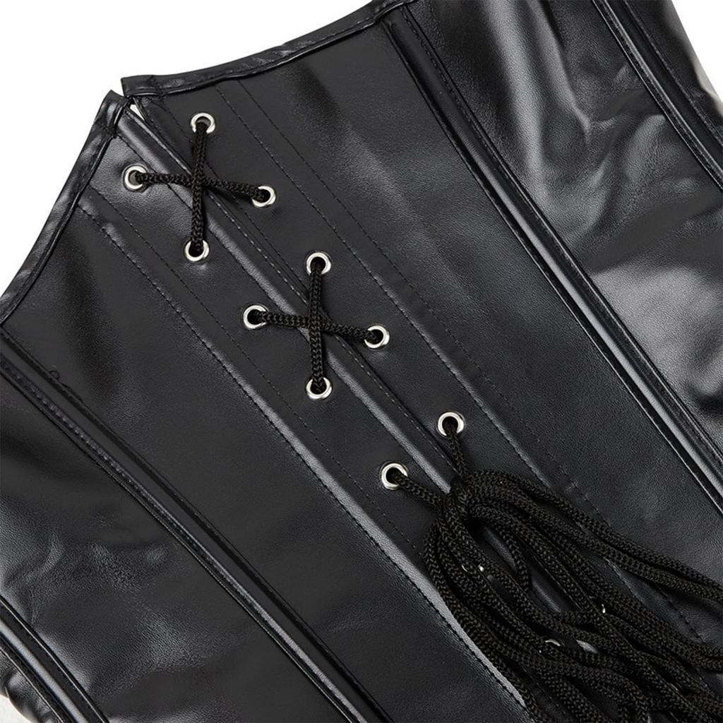 Corsé Punk con Ligas Fajines Cinturones para Mujer Corsés Ajustados de Cintura Alta Faja Moldeadora para Adelgazar Correas