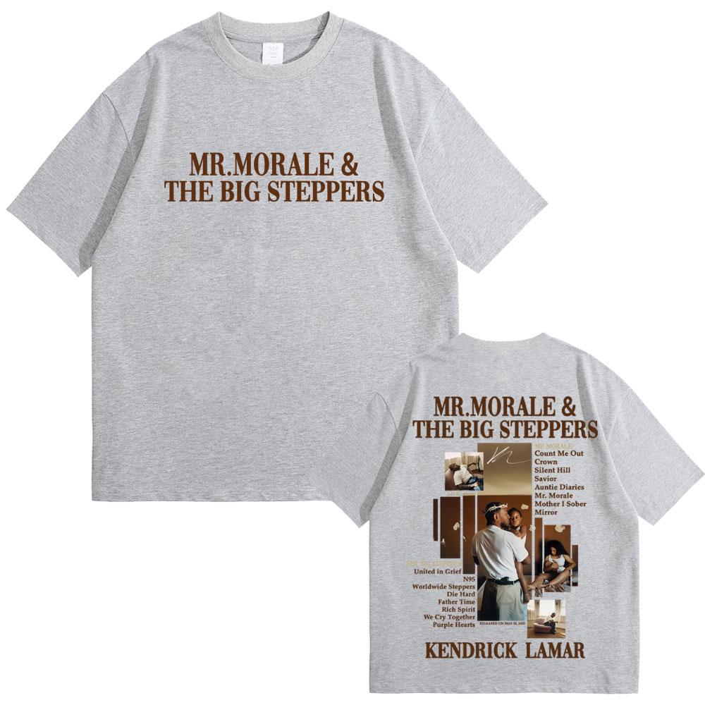 Kendrick Lamar Mr Morale & The Big Steppers T-shirt Men Hip Hop Fashion Pop Music T Shirts Men's Casual Cotton Vintage T-shirts