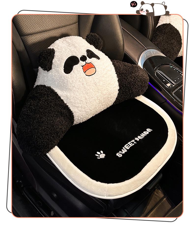 Plush Panda Heated Car Seat Cushion - Universal, Year-Round Comfort