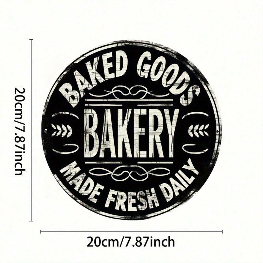 Vintage Metal Tin Sign 8x12 Inch Retro Kitchen Wall Decor Rustic Funny Bakery Art for Home Cafe Bar Aluminum