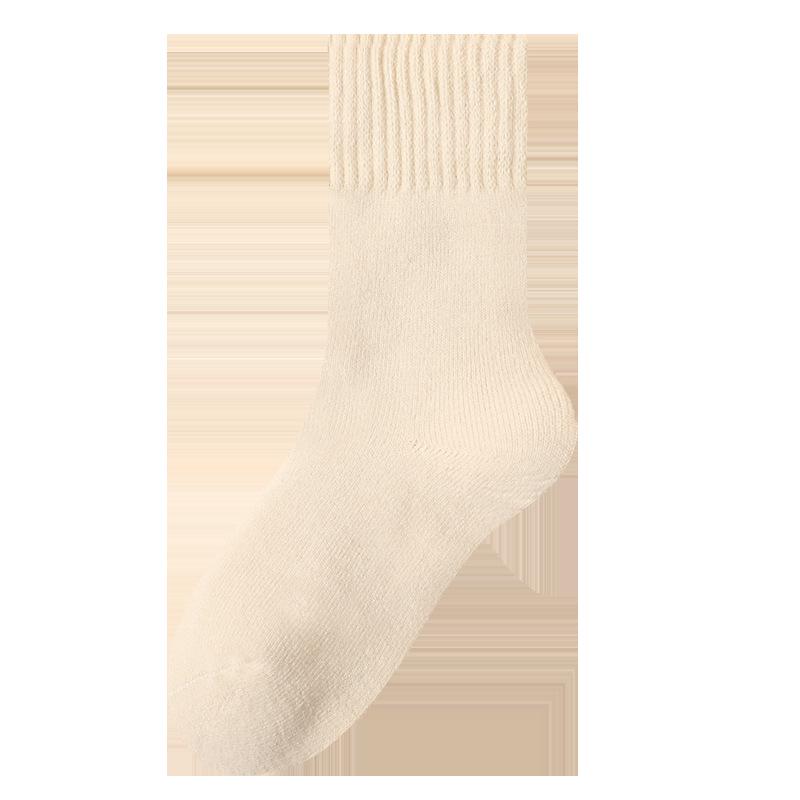 "Women's Plush Winter Socks - Velvet, Thick, Warm Mid-Tube Home & Sleep Socks"