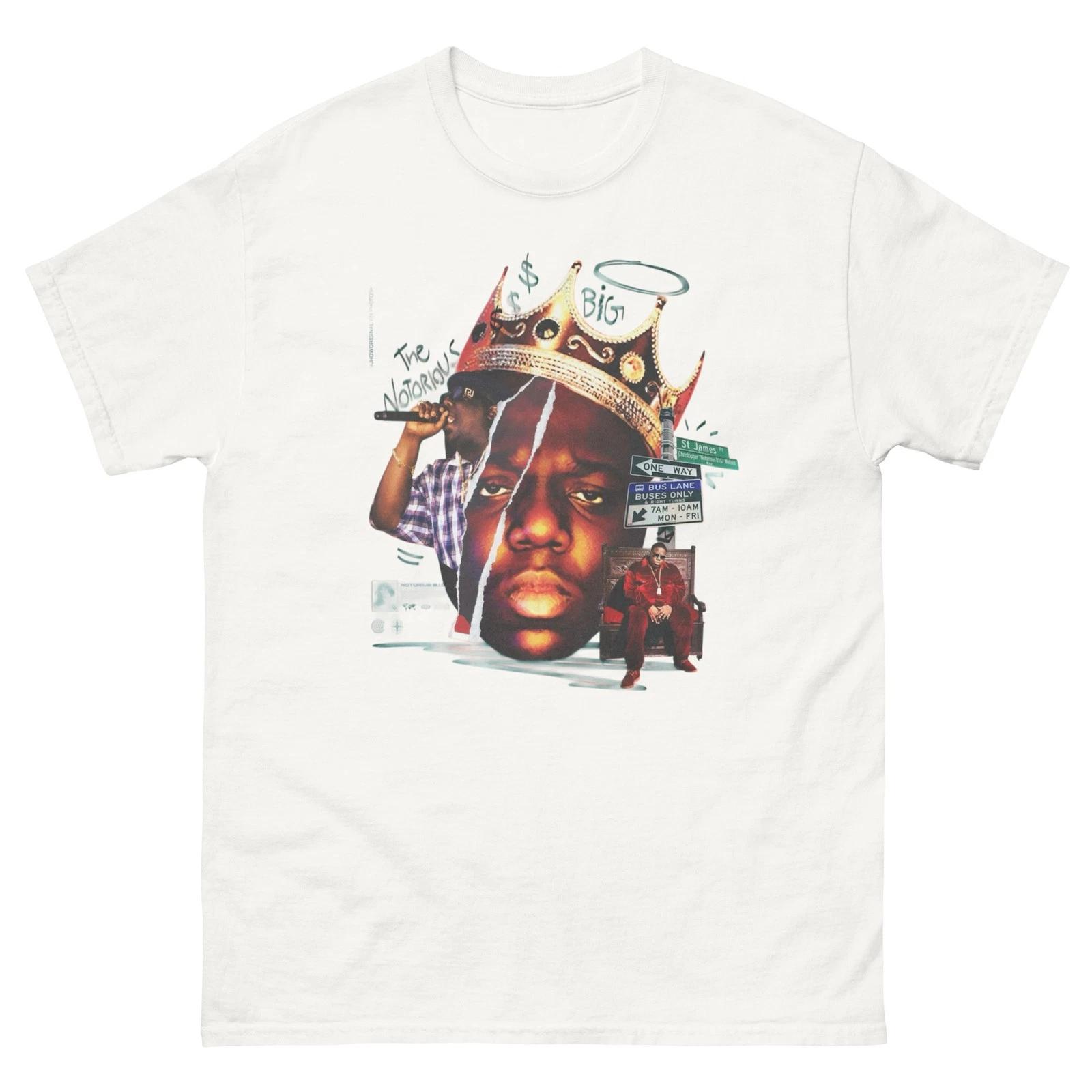 Notorious BIG Biggie Smalls Collage Rap Shirt Vintage Hip Hop Graphic Tee L