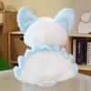 38cm Simulation Fat White Nine-Tailed Fox Plush Toy Stuffed Fox Animal High Quality Gumiho Birthday Gift Toy Home Decor Toy