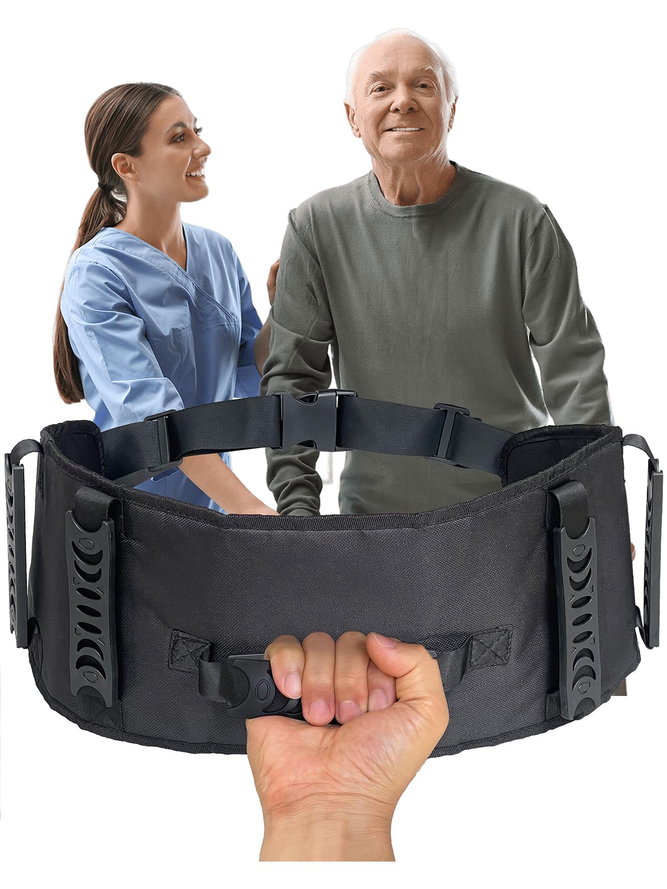 

KLOSHANE Care Belt, Standing and Walking Assist, Rehabilitation, Transfer Support, Wheelchair Training Harness [Parallel Import]