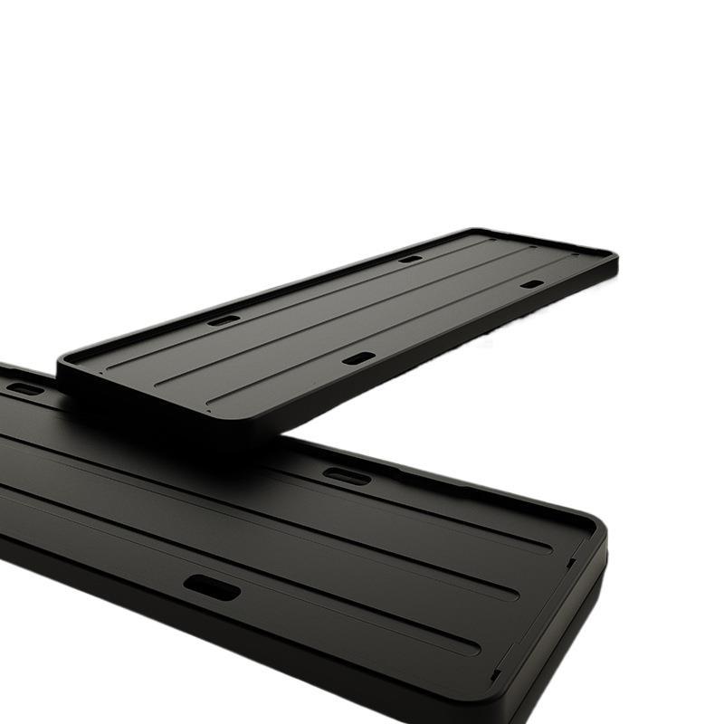 Tesla Model Y/3 Nummerplåtshållare - Blå Flytande Bas för Ram Skydd