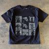 Double Weave Pure Cotton Short Sleeve Tshirt Loose Fit Unisex Breathable Comfortable American Retro Style Printed Dog Pattern