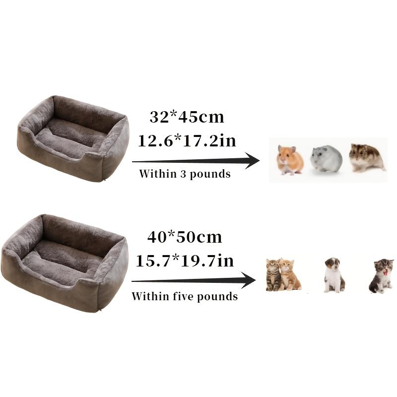 Ein bequemes Plüsch-Schlafsofa für Haustiere, ein weiches Nest aus Polyesterfaser für alle Jahreszeiten, ein warmer Unterschlupf für das ganze Jahr, geeignet für kleine Katzen und kleine Hunde