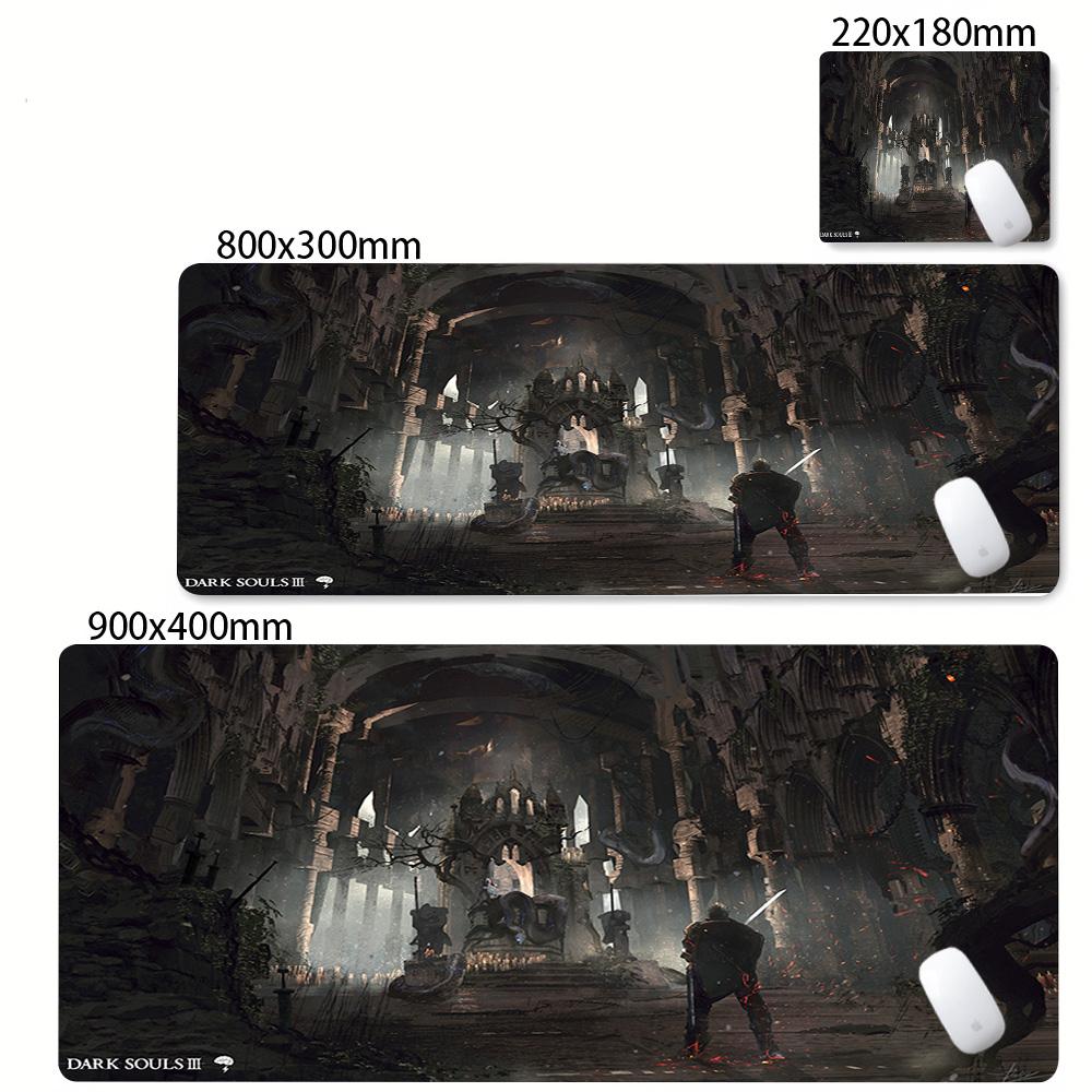 Game Dark Souls 3 Mouse Pad Mouse Pad AntiSlip Rubber Base Extended Desk Mat For Gamers Office Computer Accessories Carpet