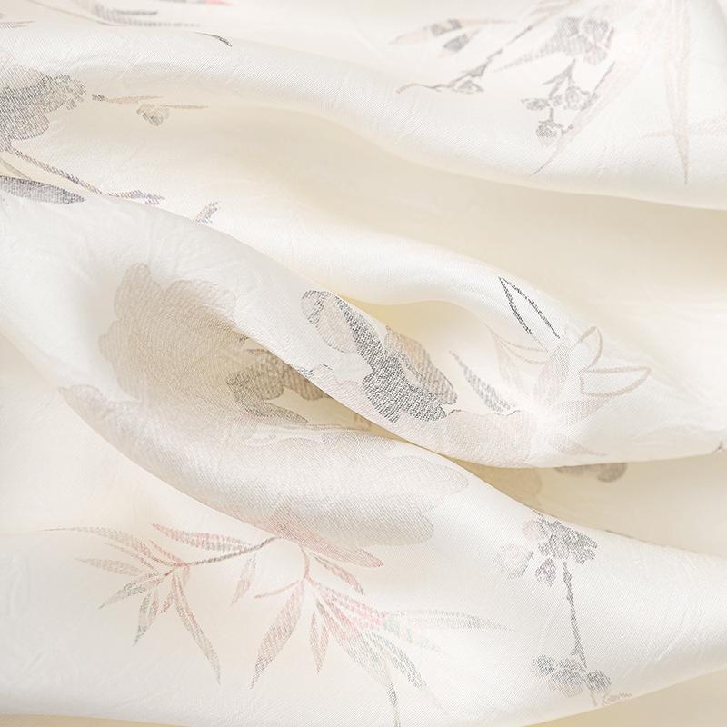 Women's Summer Pearl Frog Button Qipao Dress - New Chinese Style Print with Stand Collar