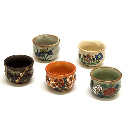 Masamine Ino Kutani Ware Set of 5 Flower Five-piece K8-1146
