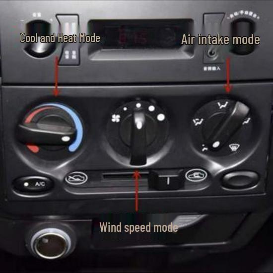 

Wuling Hongguang MPV AC Switch Knob: Left Cooling/Heating Mode & Right Air Intake Not Included чёрный