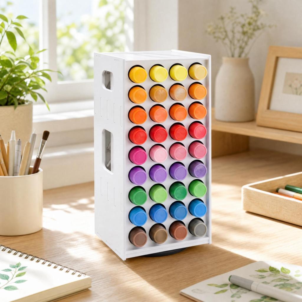 Plastic Desktop Storage Rack Multipurpose Stationery Organizer Compact