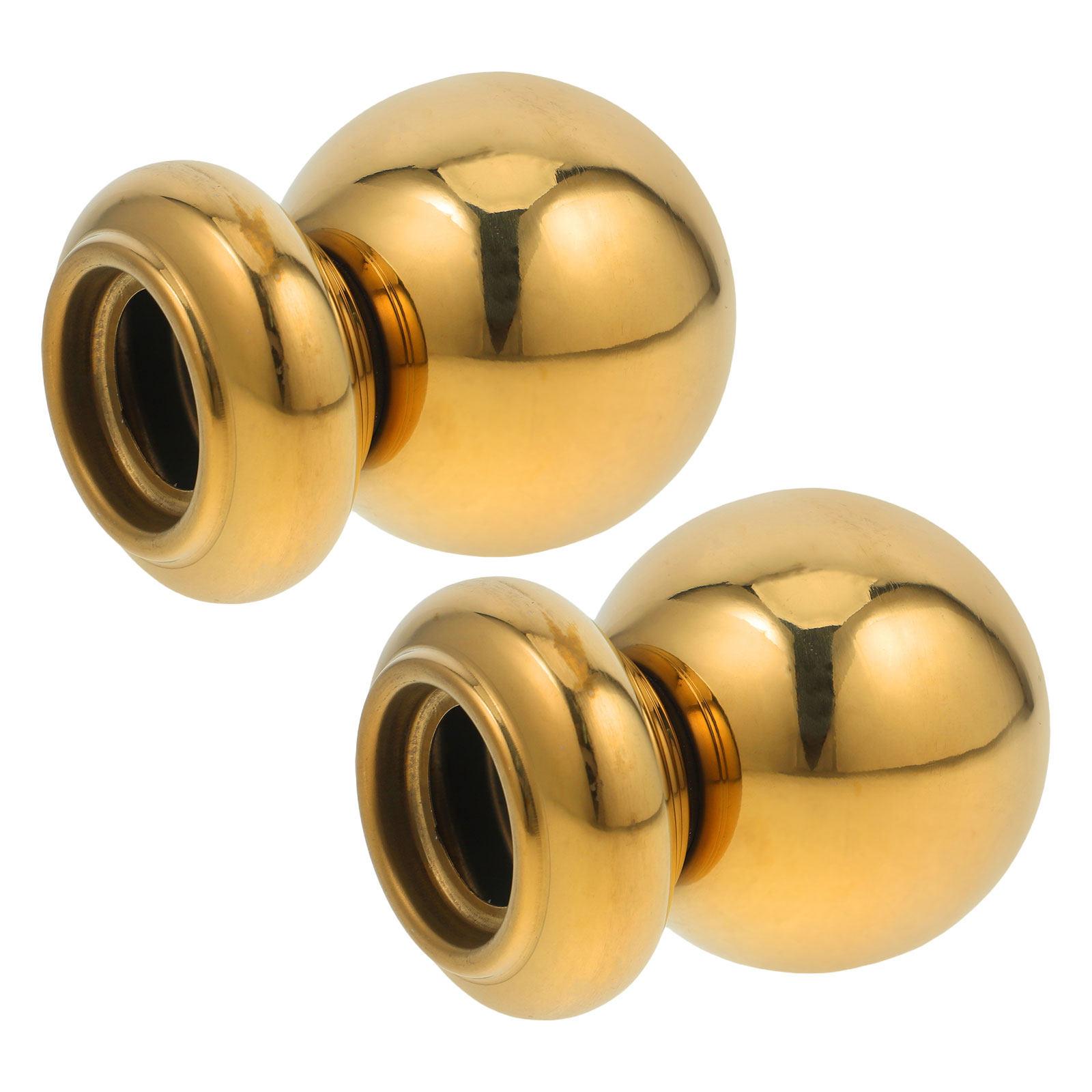 2 ks Pevné nerezové koule na zábradlí Kovové koncovky Krytky sloupků schodiště Koncovky zábradlí Dekorativní sloupky 11X7.2X7.2CM beige