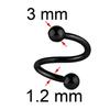 Edelstahl S-förmige Ohrstecker Farbe Nasenstecker Sonderform Titanstahl Lippenstecker Körperpiercing Schmuck