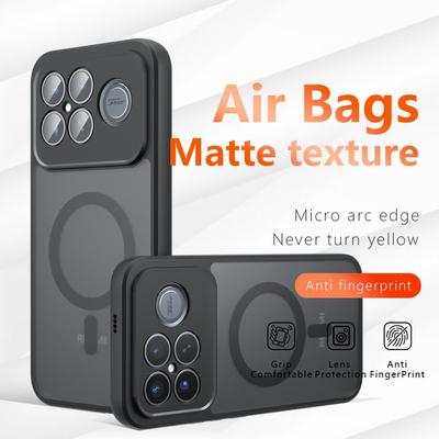 For Magsafe Magnetic Phone Case For Xiaomi Poco F8 Pro F8 Ultra Shockproof Matte PC+TPU Wireless Charging Back Cover Fundas