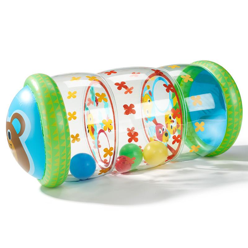 Baby Krabbelrolle Spielzeug Säuglingsaktivität Bauchzeitrolle Montessori Pädagogische Entwicklung Sensorisches Spielzeug für Kinder 0 12 Monate