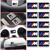 2/5/10 Pz Emblema M LOGO Fibra di Carbonio Volante Auto Adesivi 3D Per BMW M X5 X6 E90 E92 E93 F20 F21 F30 F31 F32 E60 E46 POTENZA