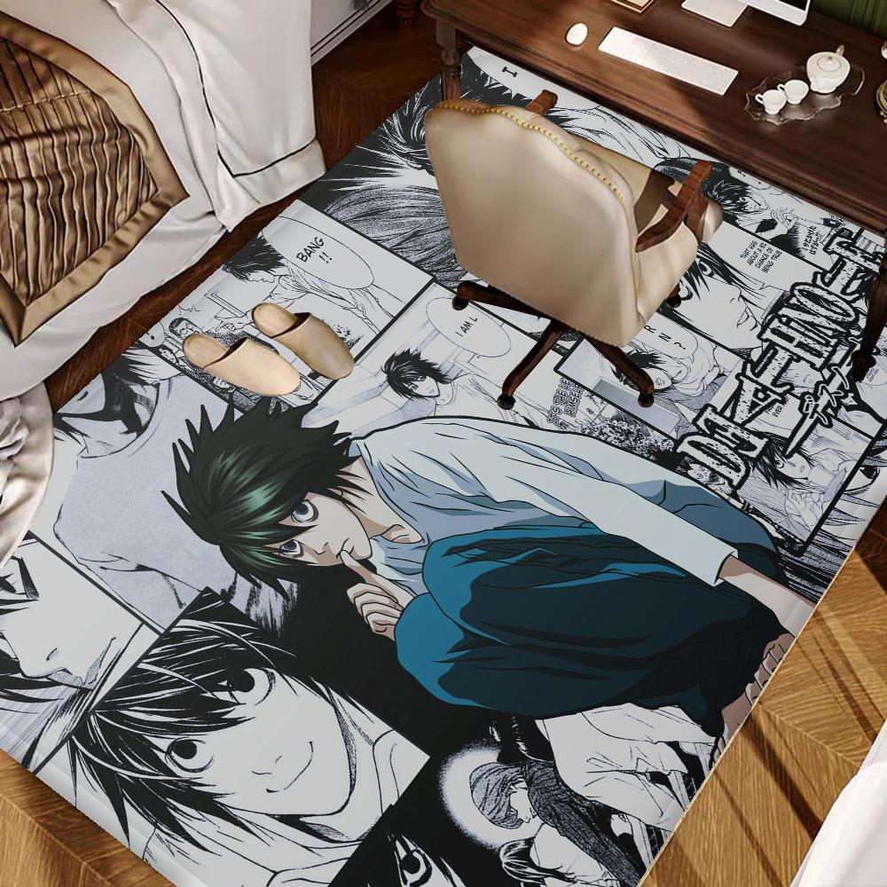 Anime Death Note Fußmatte Retro Mehrfachauswahl Wohnzimmer Küchenteppich Rutschfest Moderne Heimdekoration