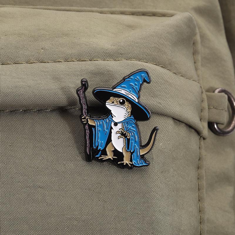 Cartoon Animal Metal Brooch, Cute And Playful Design Collar Pin, Versatile Clothing Decoration Badge, Personalized Accessory