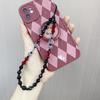 KKBEAD European & American Style Crystal Bead Phone Lanyard