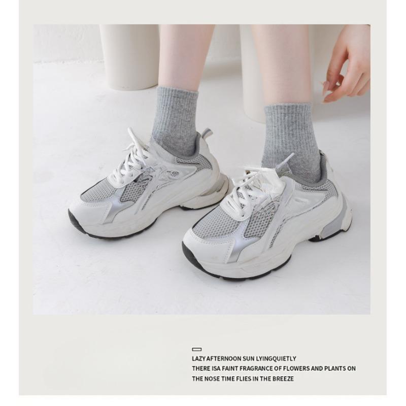 Female Spring and Autumn Pure Color All Go Boneless Sports Tube Socks