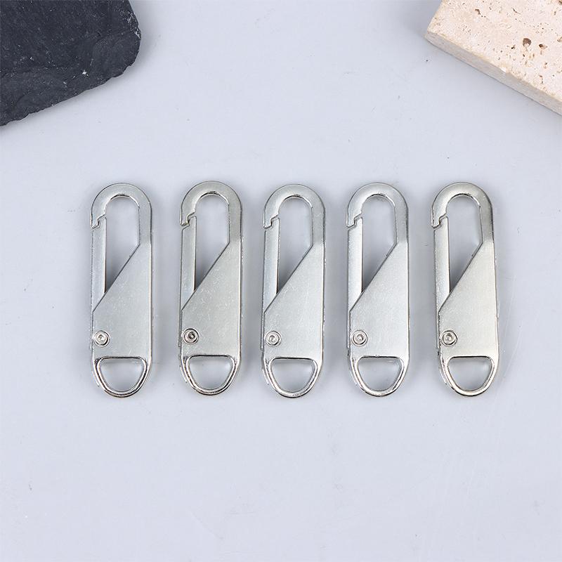 5/10/20Pcs Replacement Zipper Pulls Cord Extender/Zip Metal Pull For Backpacks Jackets Luggage Purses Handbags