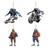 62KD Cool Skeleton Figurines Halloween Skul Pendant Car Ornament Cool Skul Statue