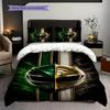Green Ranger Helmet Power Protection Threepiece Set 1 Duvet Cover 2 Pillowcase Without Core Duvet Cover And Pillowcase Bedding Set