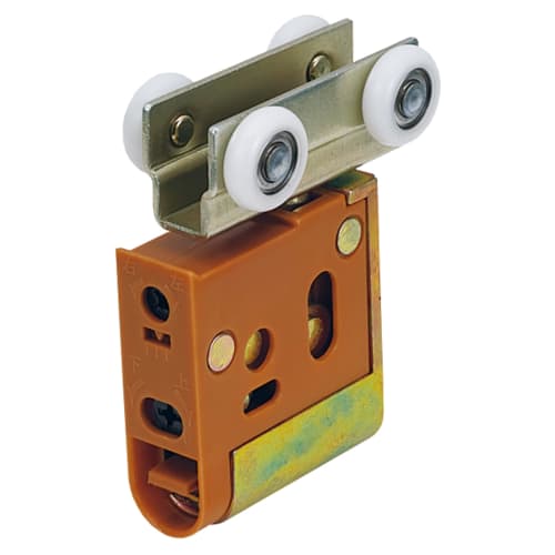 Nakao Seisakusho Upper Hung Door Roller II NH-074 with Bearing Roller, Brown, for Sliding Doors, Repair and Replacement, Heavy-Duty, Door Load Capacit