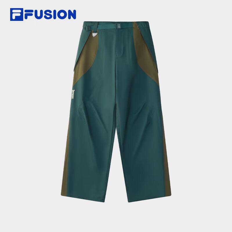 FILA FUSION Men s Color Block Woven Straight-Leg Pants L