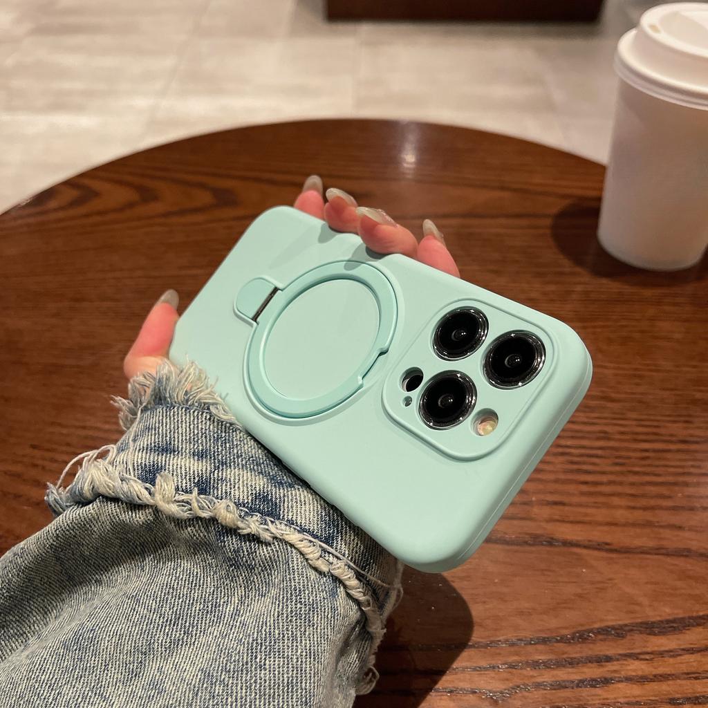 Pure Liquid Silicone Case for Apple iPhone 17 Pro Max - Soft Shockproof with Magnetic Holder Full Cover On iPhone 16/15/14/13/12/11/Pro/Plus/ProMax