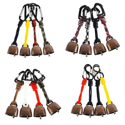 Campanelli per Orsi da Esterno Campanaccio da Mucca in Ghisa Rumoroso Campanelli Metallici Rumorosi da Escursionismo con Moschettone per Zaino in Spalla Camminare Resistenti