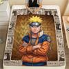 1 szt. Plakat Naruto Wzorzysty Koc Flanelowy Odpowiedni na Wszystkie Pory Roku Do Wystroju Domu Ciepło i Komfort Prezenty Prezent Świąteczny