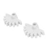 2 Pcs Mini Split AC Grille Gear Reinforced Part 9319292014 Air Conditioner Heater Grille Gear Reinforced Part White
