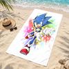 Sonic Microfiber Beach Towel Quick Dry Sand Free Lightweight Beach Towels for Travel Swimming Camping
