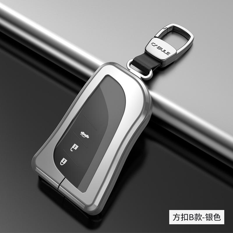 Styling Mouldings Aluminium Alloy+TPU Car Remote Key Cover key Case For Lexus ES300h ES350 ES200 ES260 LS350 LS500h Fob Key 2018