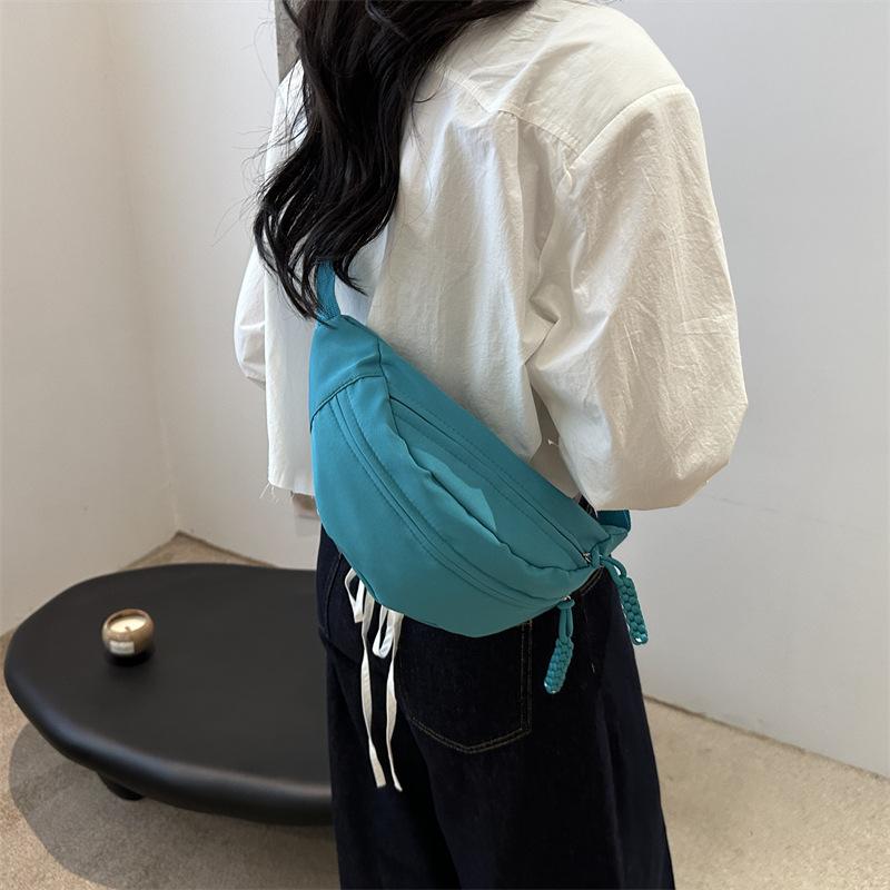 Niche Fanny Pack Casual Simple Shoulder Bag Simple Fashion Messenger Breast Bag Trendy Sports Bag