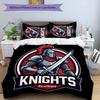 Knights  3pcs Bedding Set Duvet Cover Closure Includes 1 Duvet Cover & 2 Pillowcases for All Seasons Bedroom Home Dorm Decor