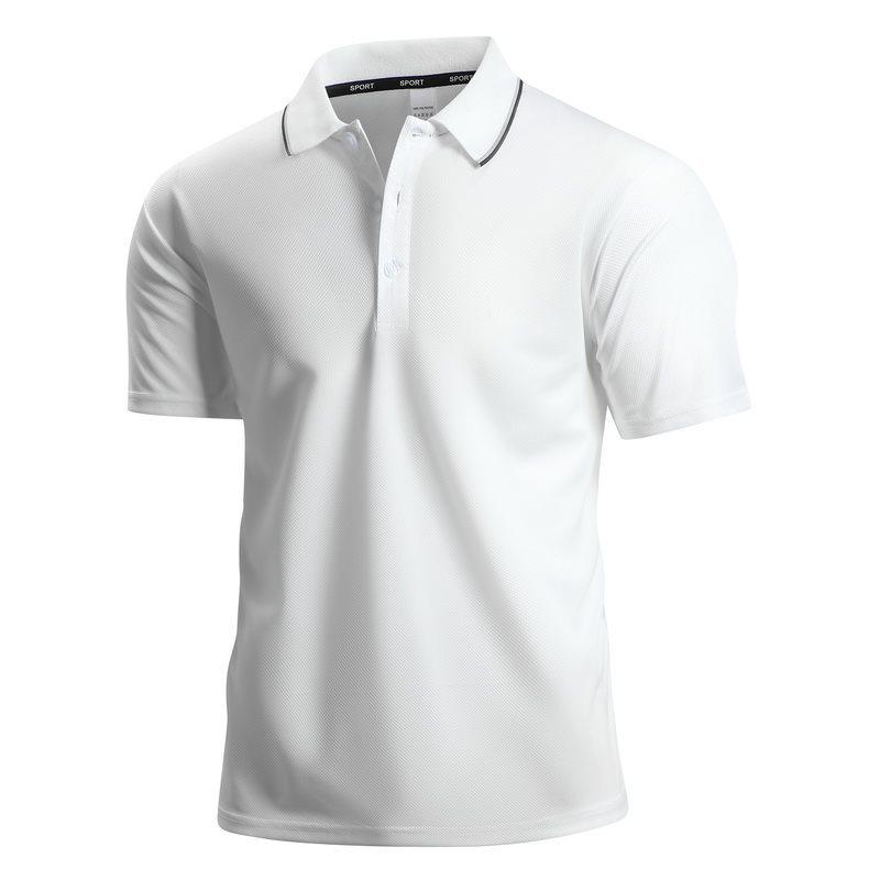 Men's Quick-Dry Breathable Polo Shirt - Summer Casual Short Sleeve Solid Color