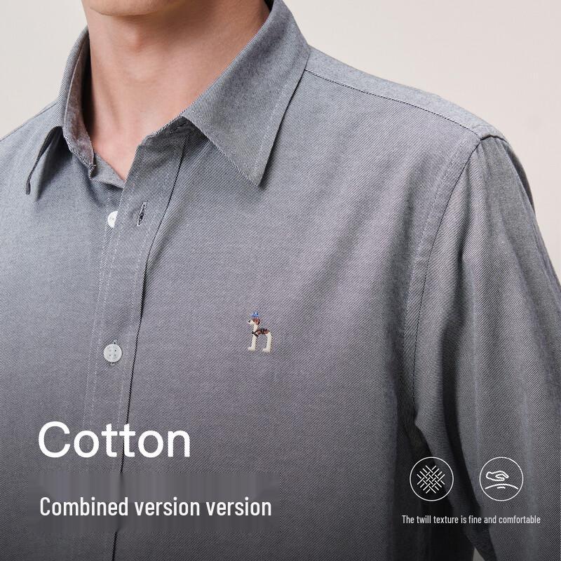 HAZZYS Men's Pure Cotton Long Sleeve Shirt