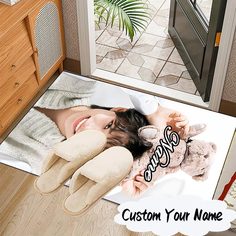 Custom Name K-pop stray Smile Carpet, Chair Rug,Area Rug for Office Bedroom living rooms bedroom, Doormat decor Christmas fan gifts