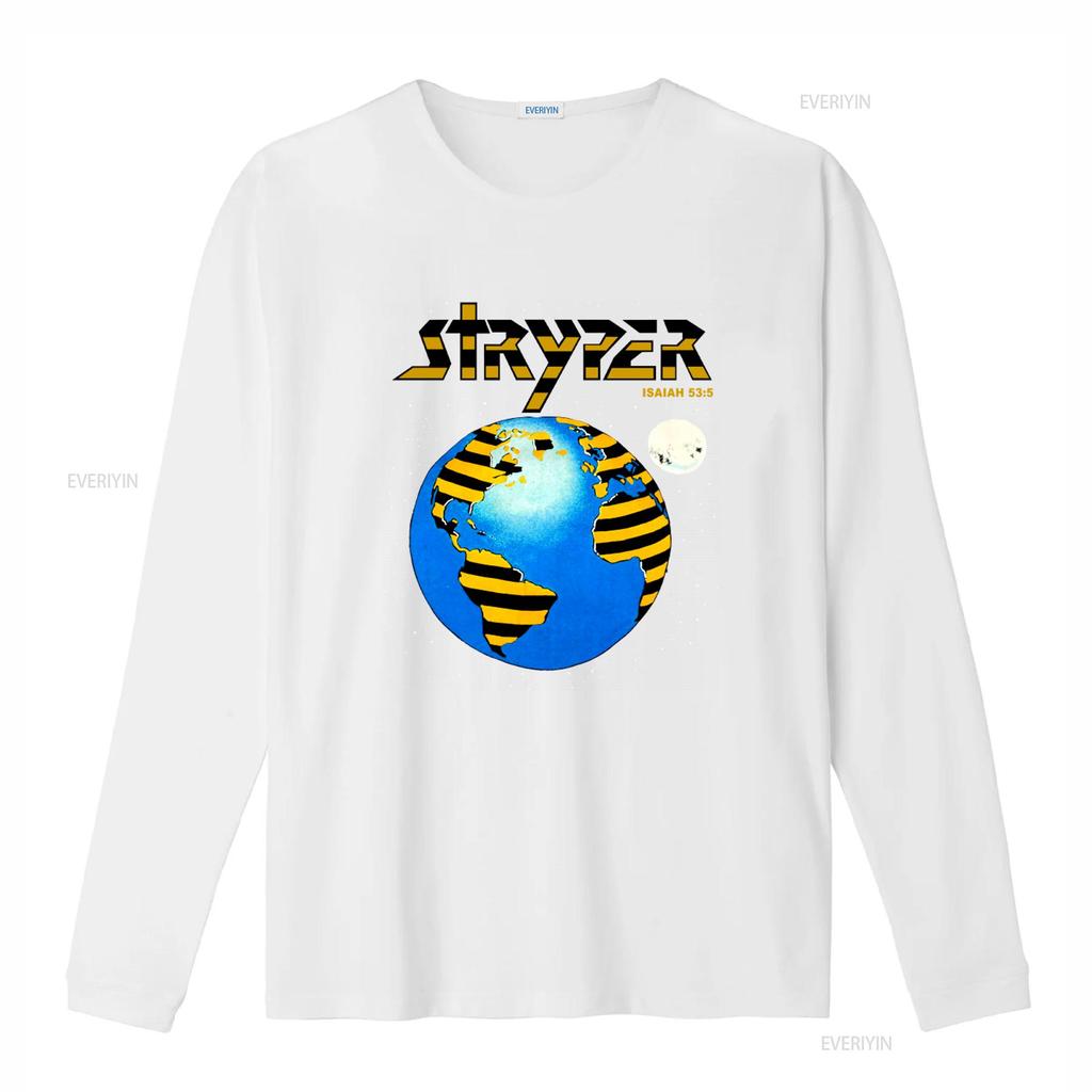 Stryper Soldiers Under Command 80er Jahre Vintage T-Shirt Globus Mond Design mit Jesaja 53 5 Text vintage Gewaschen Stilvolle Streetwear