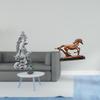 Guan Yin Horse Figurine Sculpture Collectible Art Ornament Buddhist Feng Shui Statue for Office