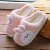 Cixi Yunuo Shoes 2025 New Children's Cotton Slippers Cute Cartoon Rabbit Middle Children's Slippers Children's Home Shoes