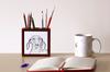 Dachshund – Pen holder with a dog, desk organizer with a print | Art-Dog